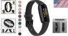 Fitbit Inspire 3 Wristband  Silicone Replacement Strap Black