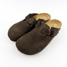 Birkenstock Boston Soft Footbed Suede Clog Mocha Unisex Shoes Have Narrow wide