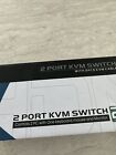 Yinker Vga Kvm Switch  2 Port Usb Vga Kvm Switch W 2 Kvm Cables   3 Usb Hubs For