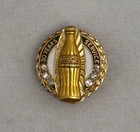 Vintage 10kt Yellow Gold Coca Cola 30 Year Service Pin  30 Only 