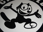 Vintage Chevrolet Service Department Felix The Cat 11 3 4  Porcelain Metal Sign 