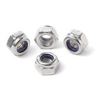 M10-1 5 Nylon Insert Lock Nuts  Stainless Steel 304  18-8  Lock Nuts With Nyl   