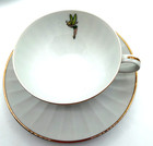 Vintage 1960   s Disneyland  Cup And Saucer  Featuring The Castle And Tinker Bell