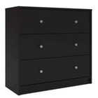 Tvilum Chest 3-drawer Portland Black