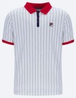 Fila Vintage Bjorn Borg Bb1 Polo Tennis Shirt - 100  Cotton - White red blue