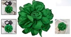 Large Bottle Green Fabric Flower Brooch Pin   Versatile Chic Accessory For Women