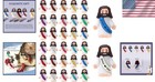 Durable 30pcs Miniature Jesus Figures - Ideal For Easter And Religious Gifts