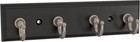 Key Tidy 2-pack Matte Black Holder 7  Wall Mount Small Item Rack 4 Hooks For    