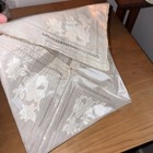 Vintage Wedding Birthday Card Box Love Letter Money Envelope Linen Embroidered