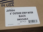 20 - Spv Aluminum 6 - Inch Gutter Outside Strip Miter Color Black Smso6blk