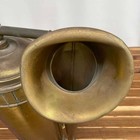 Vintage Brass Manual Horn   Foghorn Pump Standing 31 Inches Tall  Ships From Usa