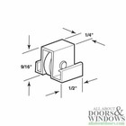 Roller Assembly  flat  - Sliding Windows  Nylon