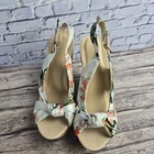 Retro 19070 s Style Floral Platform Shoes By Wild Diva Size 8