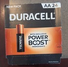 120 Duracell Coppertop Aa Batteries  five 24-packs  Lot - Retail Packaging