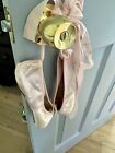 Girl   s  or Boy   s  Capezio Pavlowa Pointe Satin Ballet Shoes W  Ribbons  Sz 13d