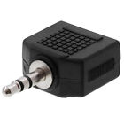 4 Pack 3 5mm Plug To 2x 3 5mm Jack Y-splitter  1 8   Aux Stereo Adapter Pc Tv