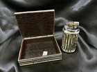 Vintage Mcm Matching Silver Plate Cigarette joint Case And Lighter-japan