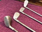 Set Of 4 Antique Rare Childs Golf Clubs From 1930 s Hard To Find  suburban 