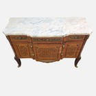 Antique French Style Sideboard With Marble Top