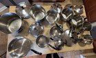 Set 18 Pieces Vtg Farberware Aluminum Clad Stainless Steel Cookware Set Usa