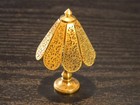 Vtg Gold Brass Lamp Miniature Dollhouse