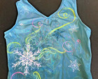 Gk Elite Leotard Amturquoise Foil Adult Medium Janet Rothenburg Memorial