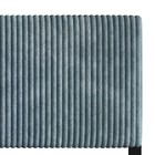Castle Place Queen Corduroy Velvet Upholstered Adjustable Headboard Light Blue