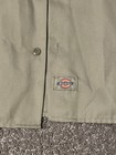 Dickies Men s L Khaki Twill Short Sleeve Button Front Work Shirt Pockets
