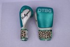 Custom Boxing Gloves Personalized Name Logo Metallic Leather Training Sparring