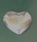 Rare-vintage-lenox-heart Shaped Stainless Steel Paperweight  2 x2 1 2 