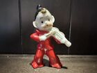 Vintage Mid Century Ceramic Christmas Pixie Elf Elves Violin Cymbals Japan