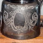 Antique Teapot Silver Plated Victorian Engraved Made In England 1232