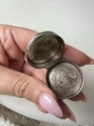 A Vintage Silver Poison pill Box Sterling Silver Carnelian