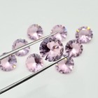 Pink Round Glass Stones  4mm To 10mm   Bright  Sparkling Gems For Jewelry