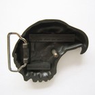 Eagle Head Vintage Brass Pewter Metal Belt Buckle