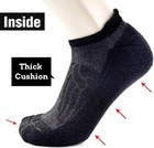Busy Socks Merino Wool Compression Support Ankle Large-x-large  6 Pairs Black 