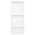 Vidaxl Recessed Shower Niche 3 Compartments High Gloss White 16 1x39x3 5 In Smc