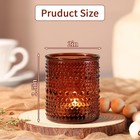15pcs Glass Votive Candle Holders  Amber Tea Light Candle Holders Vintage Fal   