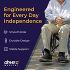 Drive Medical Blue Streak Lightweight Wheelchair Flip-back