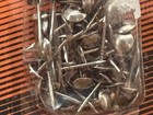 Vintage Upholstery Nails Decorative Small Round Head Tacks Silver 50 Piece New