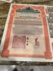 1911 Imperial Chinese Government Gold Loan  100 Bond Uncancelled W  Coupons