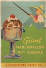 J  Hungerford Smith Co  Giant Marshmallow Nut Sundae Paper Poster Antique