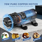 12v Fuel Transfer Pump Set  95gph Portable Gasoline Pump  Diesel Oil Extractor W