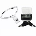 Magnifying Glass Led Light Head Loupe Jeweler Watch Bright Magnifier With 5 Lens