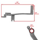 Caltric Rear Foot Brake Pedal For Suzuki Gsx-r600 Gsx-r750 2006-2009 2011-2015