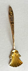 Antique Victorian Memento Mori Skull Medicine Solid Silver Snake Gilded Spoon