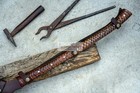Custom Handmade Carbon Steel Viking Spear Hunting Camping Spear With Sheath