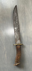 Antique Bowie Knife Nicholson File Stag Handle Post-civil War