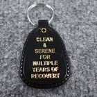 Narcotics Anonymous Key Tag Black Multiple Years Clean Time Na Keytag Keychain