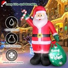 6ft Christmas Inflatable Santa With Candy And Big Gift Bag Outdoor